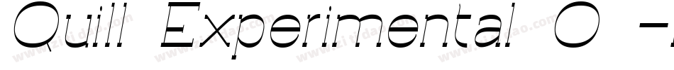 Quill Experimental O -BRK-字体转换